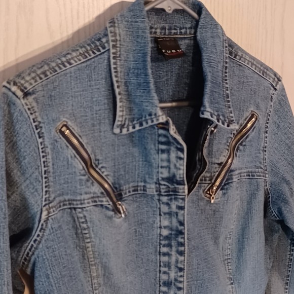 Vtg 90s FUBU The Collection Denim Jacket, Size L - Picture 5 of 10